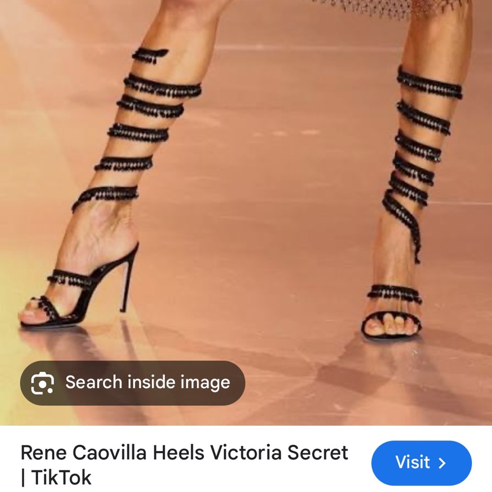 Rene Caovilla Black Super Chandelier Sandal
